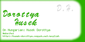 dorottya husek business card